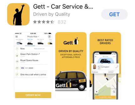 Gett App Store Showcase