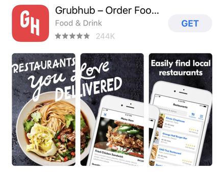 GrubHub App Store Showcase