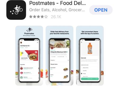 Postmates App Store Showcase