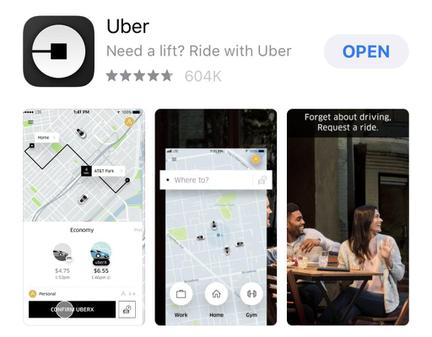 Uber App Store Showcase