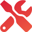 Google WebMaster Tools - a wrench and screwdriver crossed in an X shape
