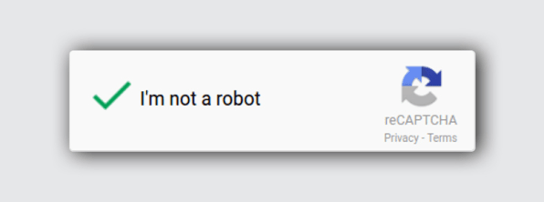reCaptcha "I'm not a robot" checkbox