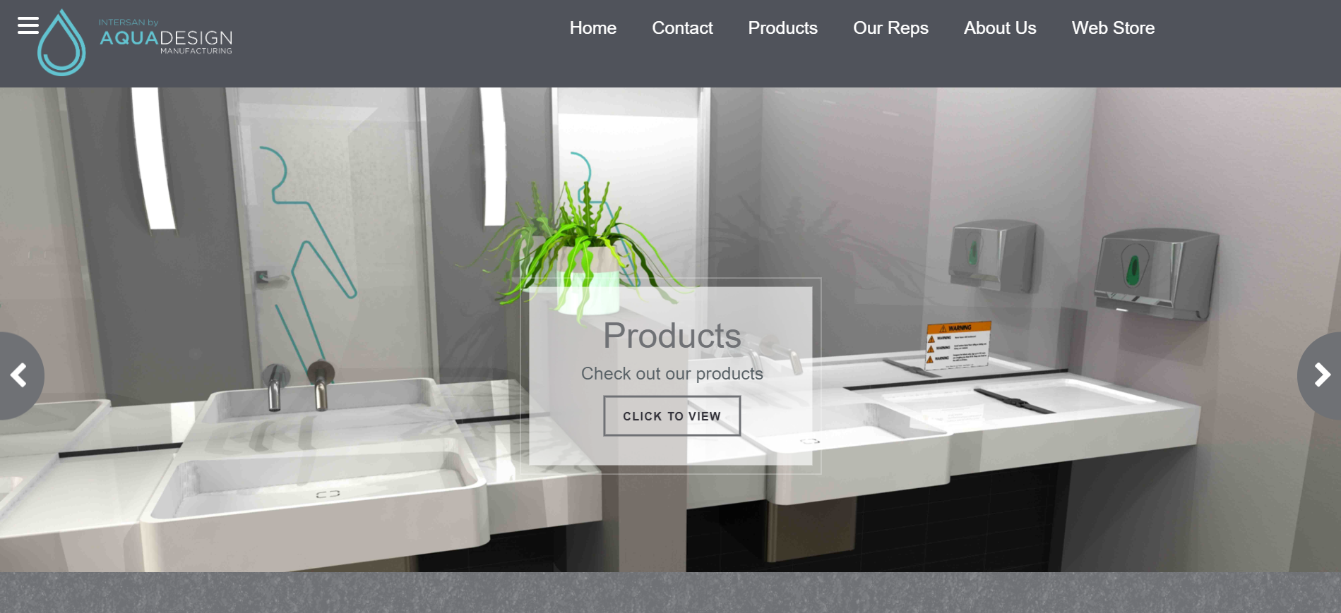 The intersan website for manufacturing sinks