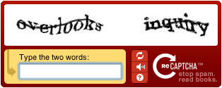 captcha with distorted text