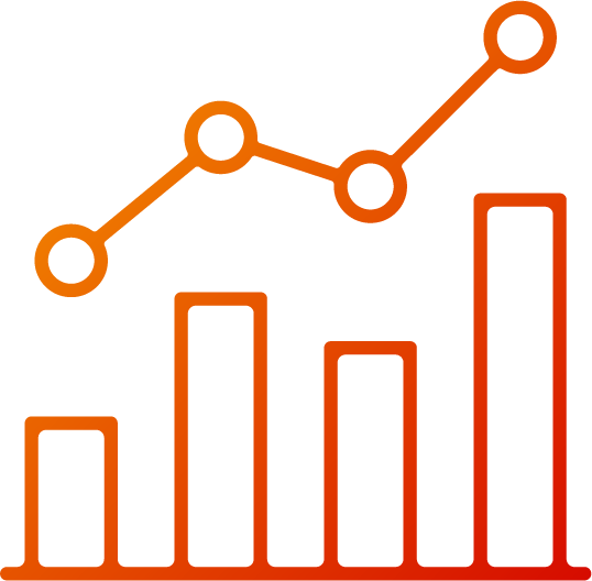 a bar graph and a line graph