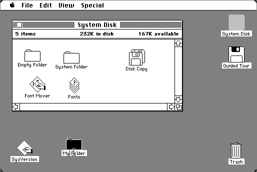 An old computer desktop