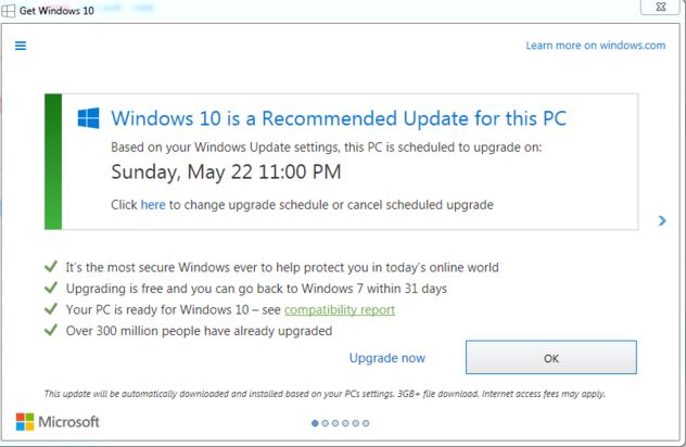 Windows 10 bait and switch