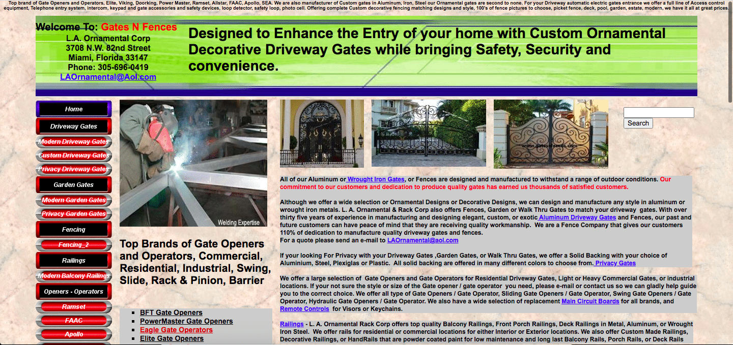 Gates N Fences homepage