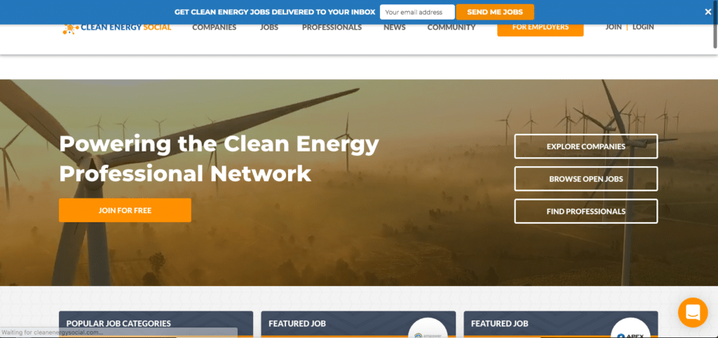 Best Examples of Clean Energy Networking Websites