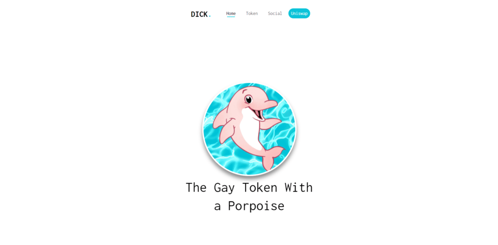 Dick charity coin website