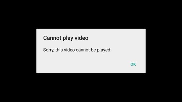 Can not load video example