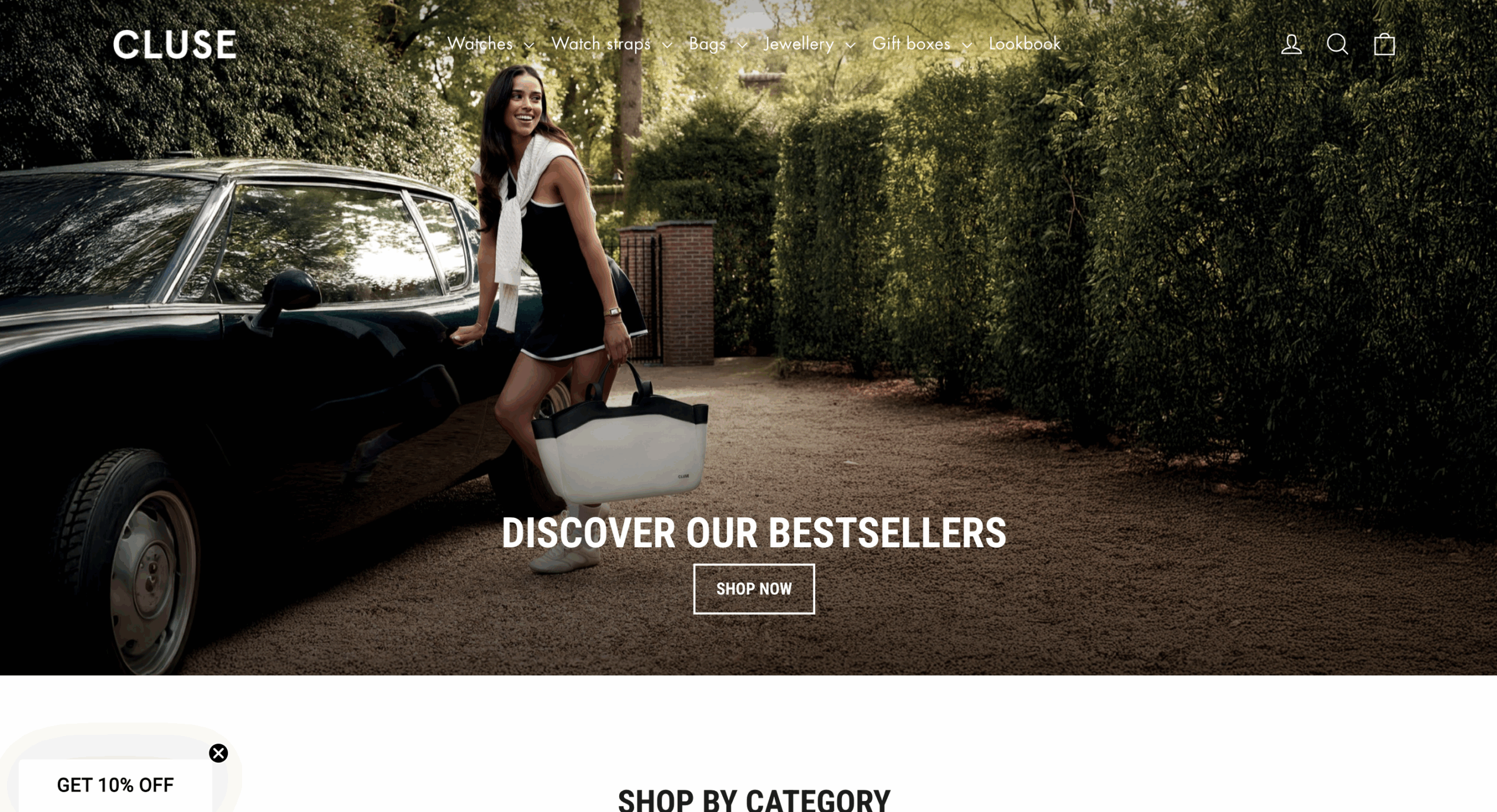 Cluse Luxury Shopify Brand Homepage