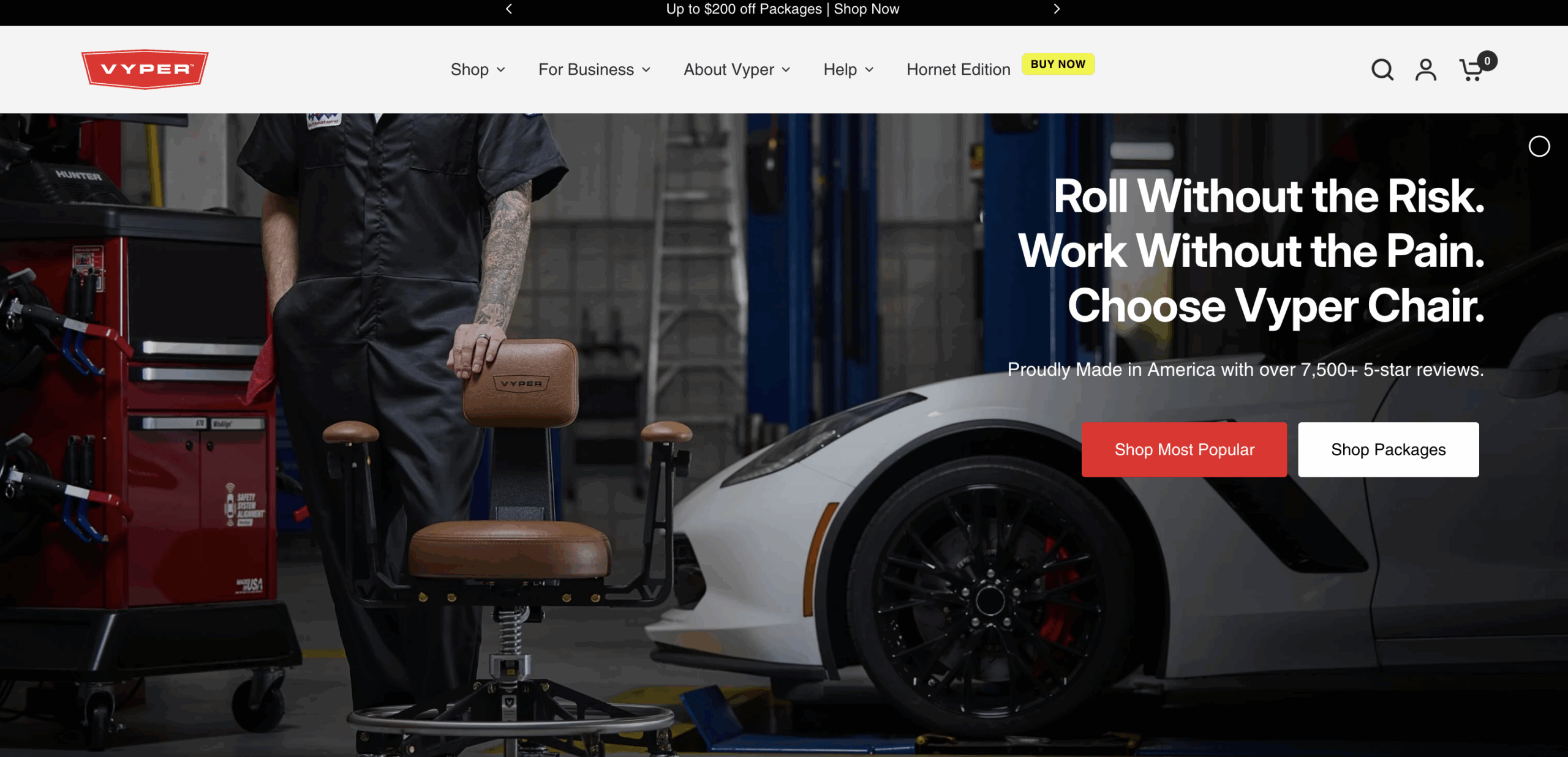 Vyper Industrial homepage