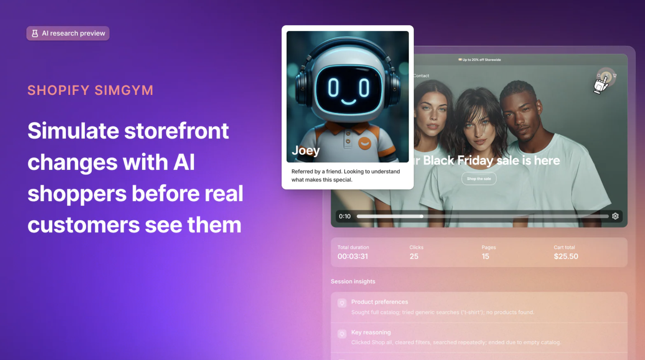 Shopify SimGym AI App