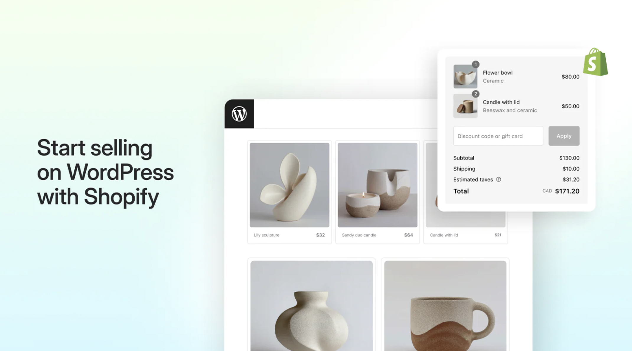 Selling on WordPress with Shopify