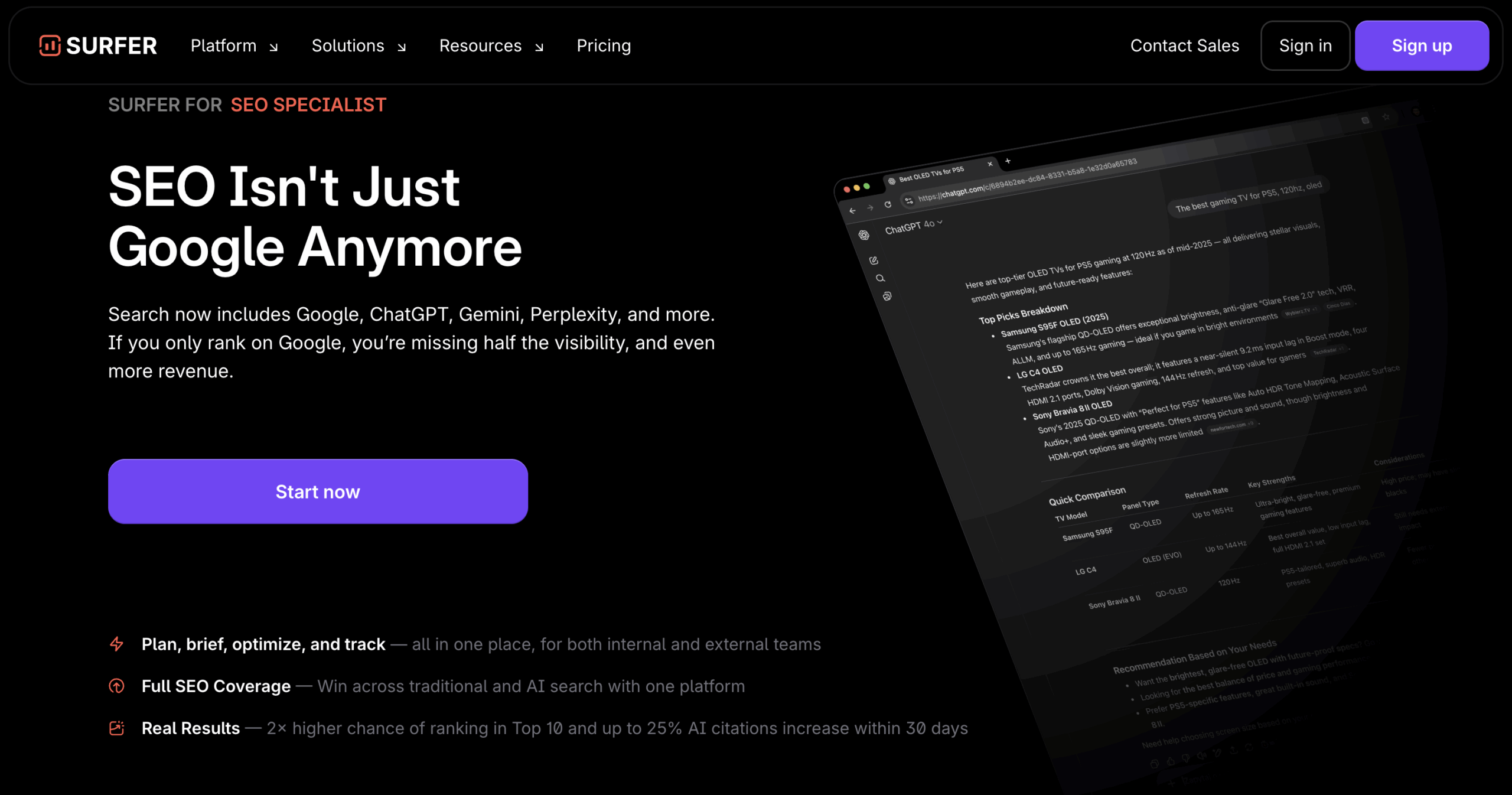 SurferSEO, the AI SEO tool for content powerhouses