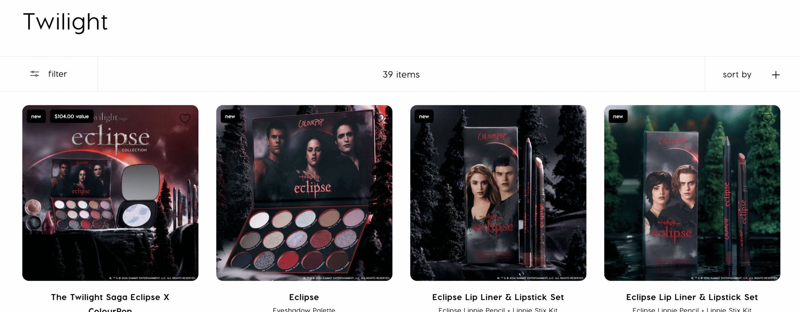 Colourpop brings nostalgia with Twilight collection