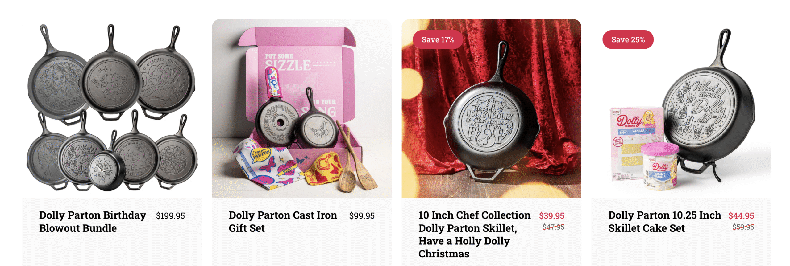 Dolly Parton Collection at Lodge Cast Iron