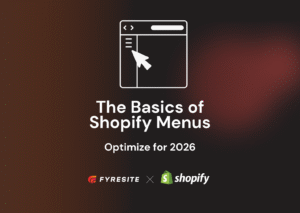 Basics of Shopify: All About Menus