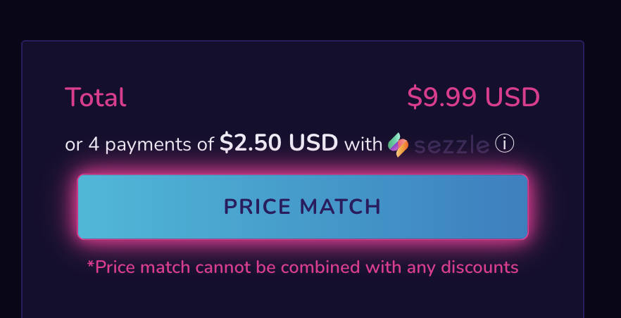 Funlove Price Match Button