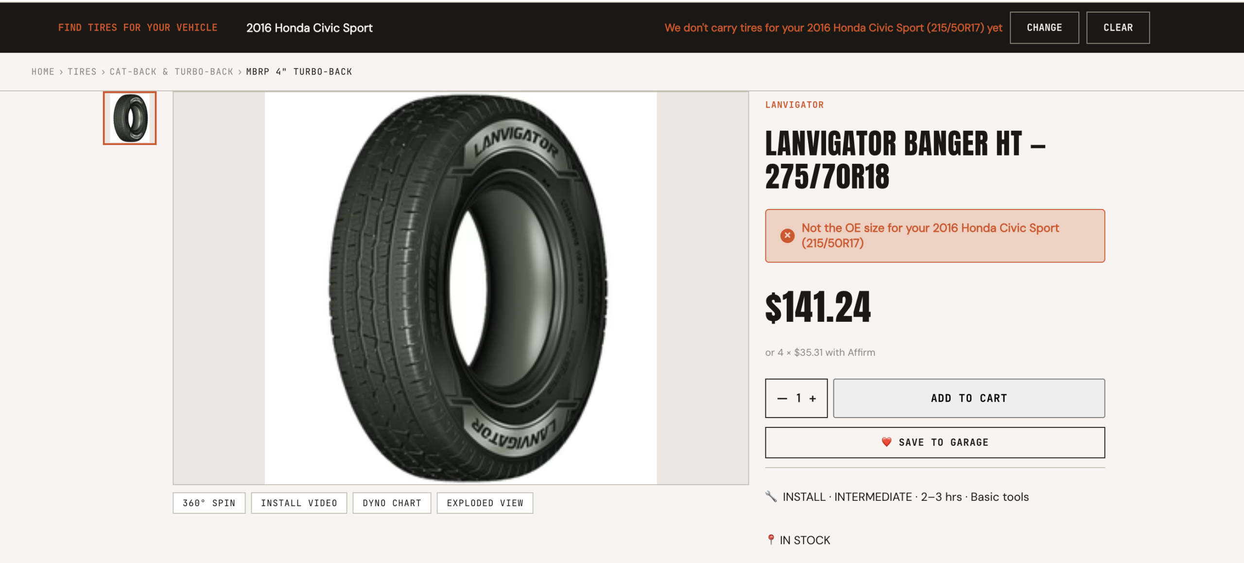 These wheels will not fit the 2016 Honda Civic