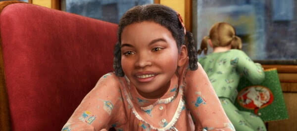 A still from the 2004 film The Polar Express, a famous example of the Uncanny Valley Effect